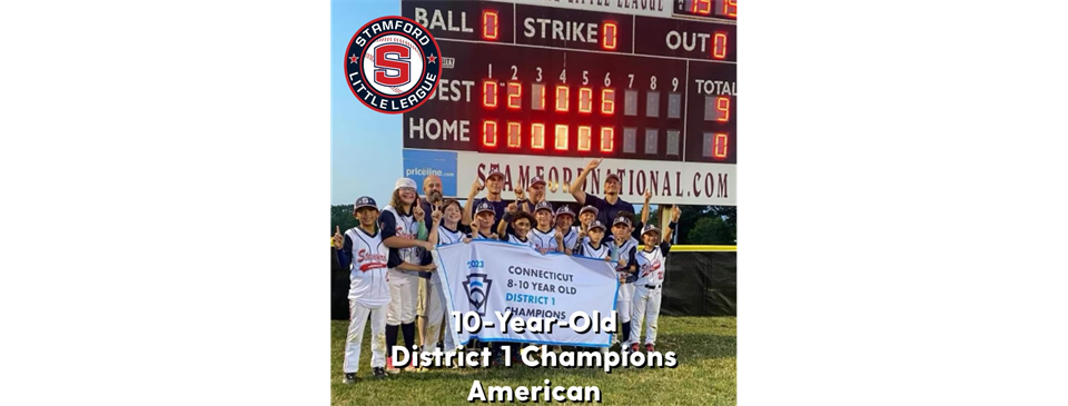 2023 - 10U District Champions